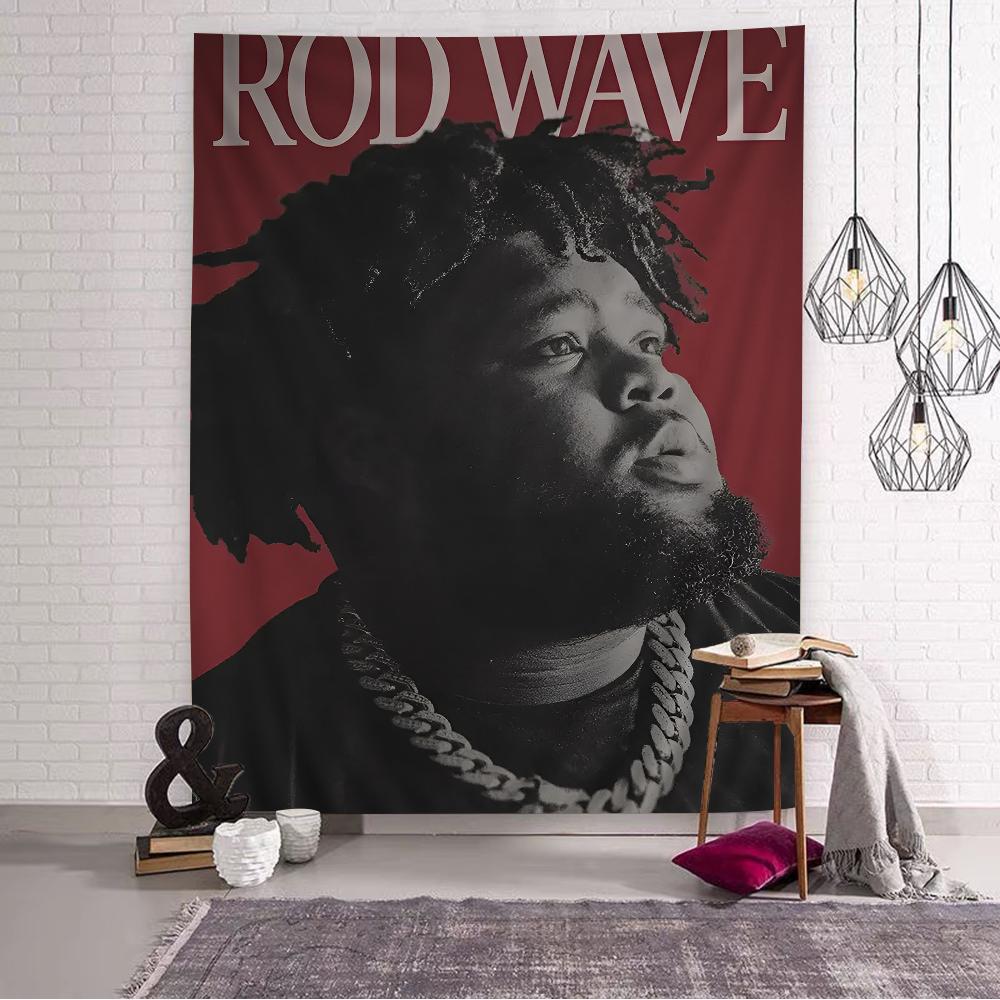 

Певец Rod Wave Аниме Чат Настенный гобелен Богемные настенные гобелены Мандала Настенное искусство Декор 74x94cm(29x37in)