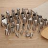 304 Stainless Steel One-Piece Molded Baking Tips for Large, Medium & Small Cakes Cookies and Cream Puffs