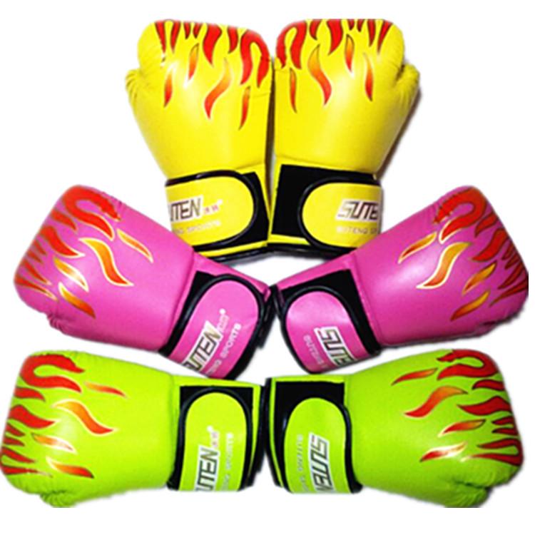 Sagitar Colored Flame Boxing Gloves for Adult Training  Stress Relief with Molded Foam Liner.