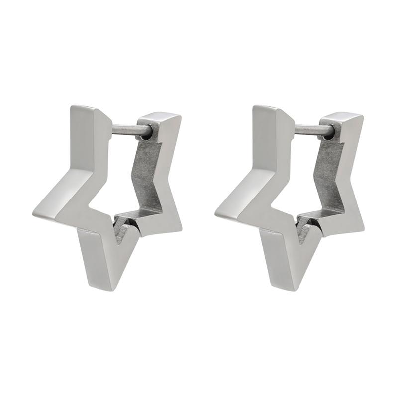 Stainless Steel Earrings Geometric Shapes Triangle/Heart/Rectangle Fade-Resistant Hypoallergenic Nickel-Free Jewelry Earrings