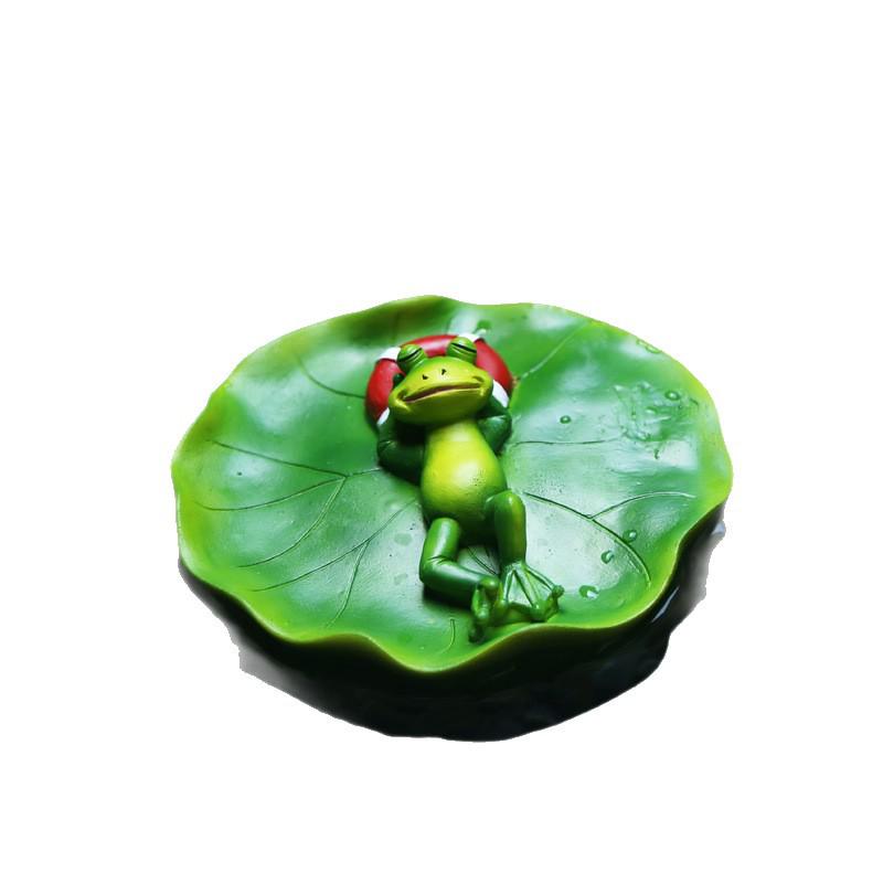 Frog Duck Resin Figurine: Miniature Floating Decoration for Home and Garden