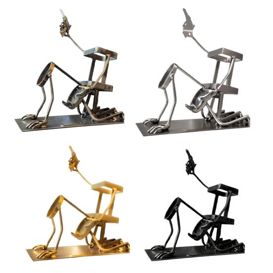 Metal Skeleton Wine Bottle Holder Steampunk Style Skull Coke And Wine Bottle Stand for Whiskey Beer Gothic Halloween Home Decoration