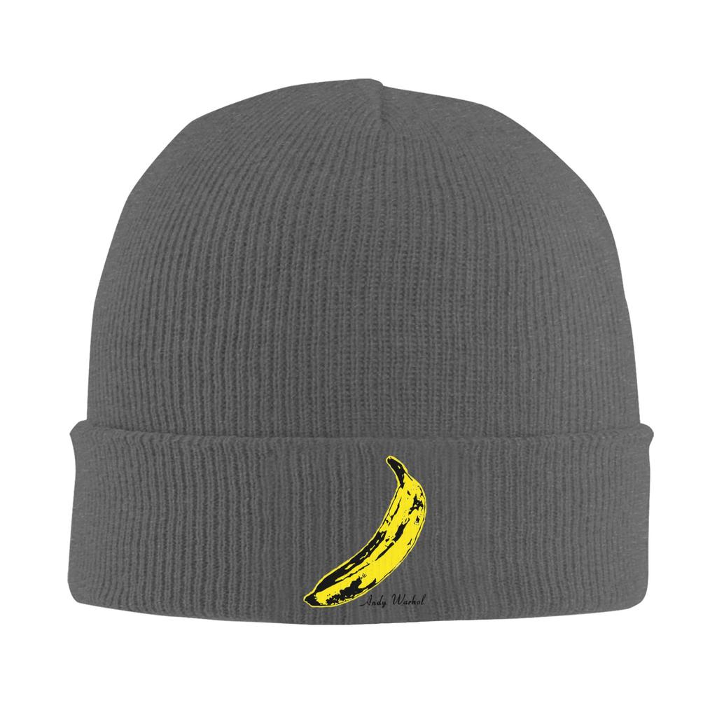 Andy Warhol Sunset Cat Cattle Banana Warm Knitted Cap Winter Knit Bonnet Hat Skullies Beanies Hip Hop Caps for Unisex
