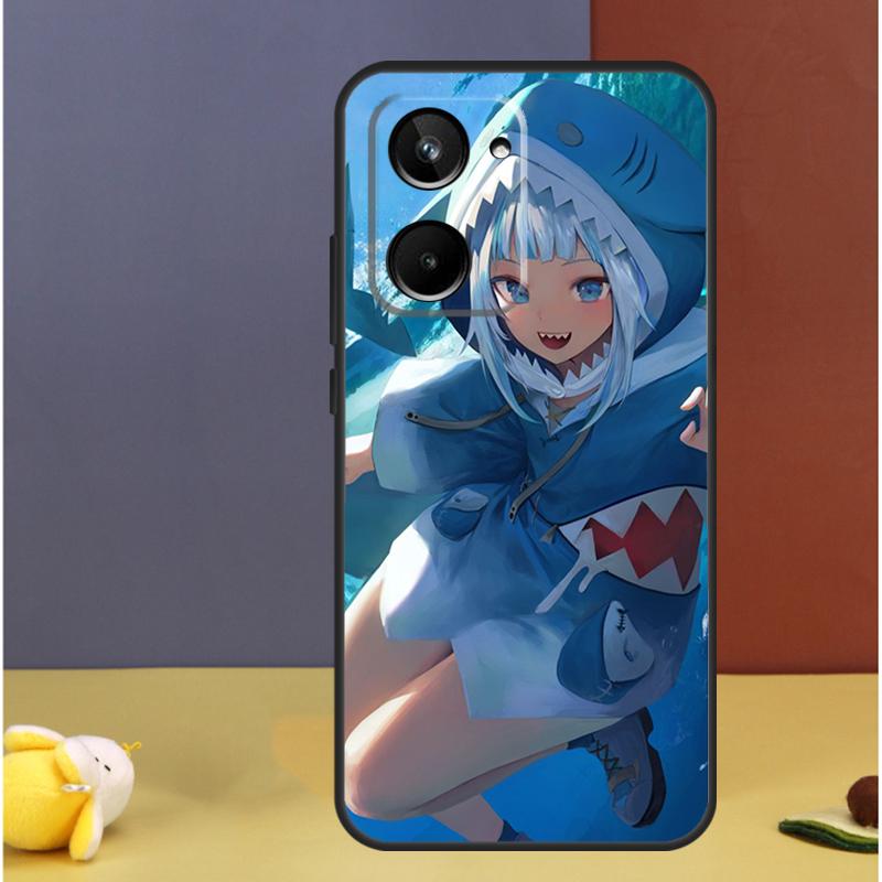 Anime Hololive Gawr Gura For Realme C71 C75 C55 C53 C67 C61 C33 C63 C51 C65 15 GT7 Pro 10 11 12 13 14 Pro Plus Case
