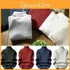 Comfortable Men's Turtleneck Pullover Sweater For Stylish Winter Outfits
