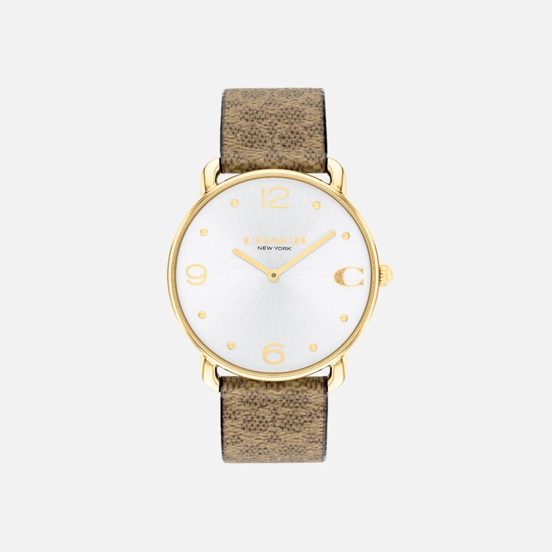 Часы COACH Elliot, 36 мм 14504205 коричневый