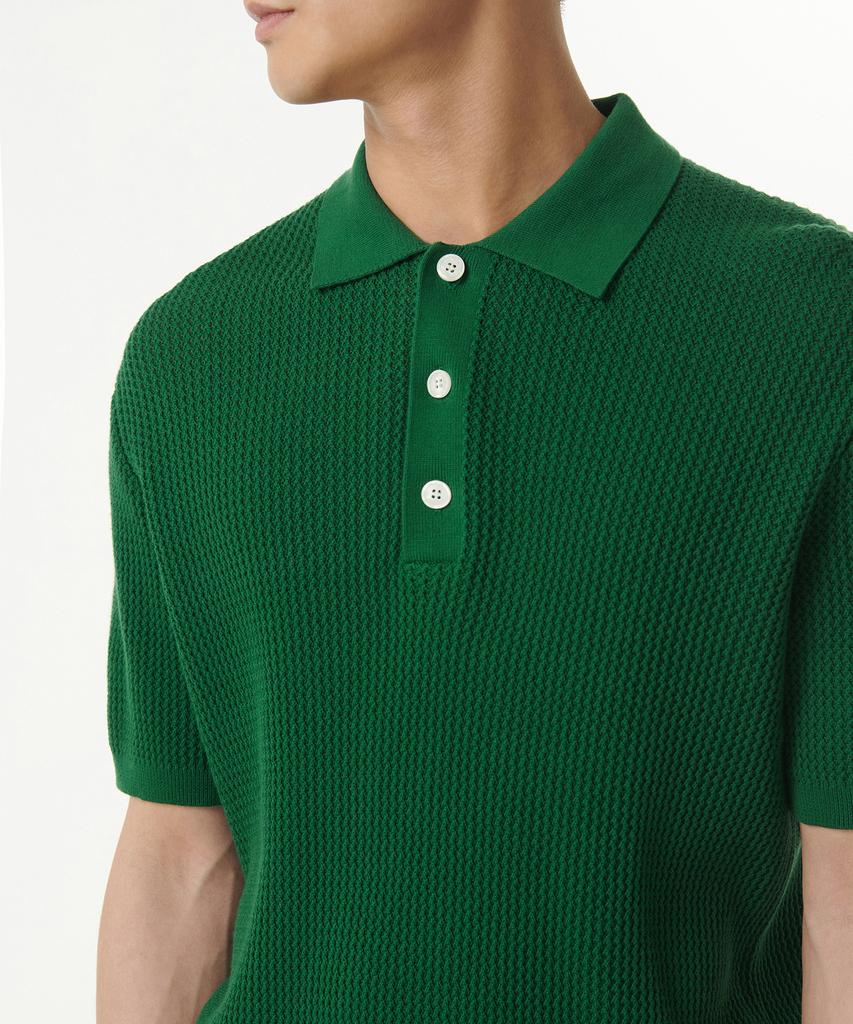 MUSINSA STANDARD Crocheted Knitted Polo Shirt [Irish Green]