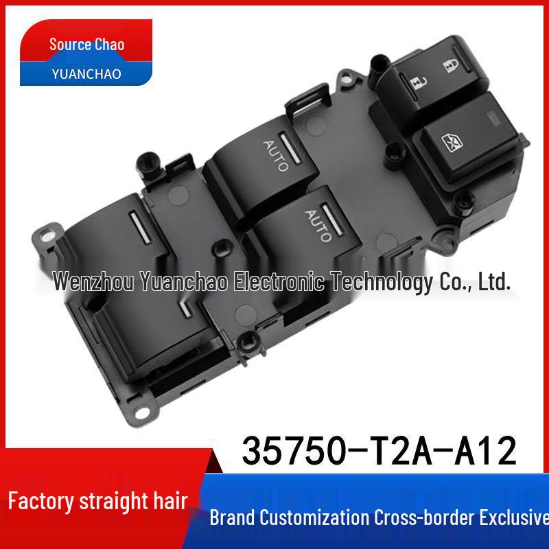 

Compatible Honda Power Window Switch 35750-T2A-A12 Control Button Accessory Electric