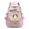 Zaini One Piece Adolescenti Zaino per Laptop Monkey D. Luffy Capacità Cartone Animato Studenti Borse da Scuola Viaggio all'Aperto Casual Borsa per Libri