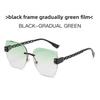 Fashion Square Frame Sunglasses With Uv400 Protection For Summer Outdoor Travel