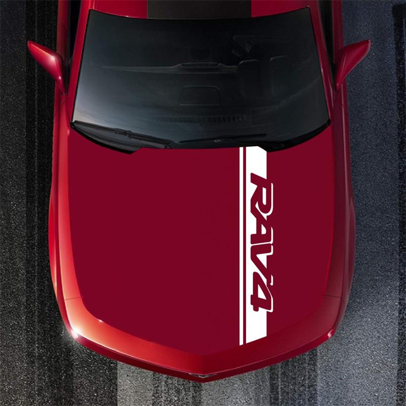 Pruhy na auto Motorsport Módní samolepky na auto Dekorace RAV4 DIY Potah na auto Vinylová grafika Pro dekoraci auta Příslušenství