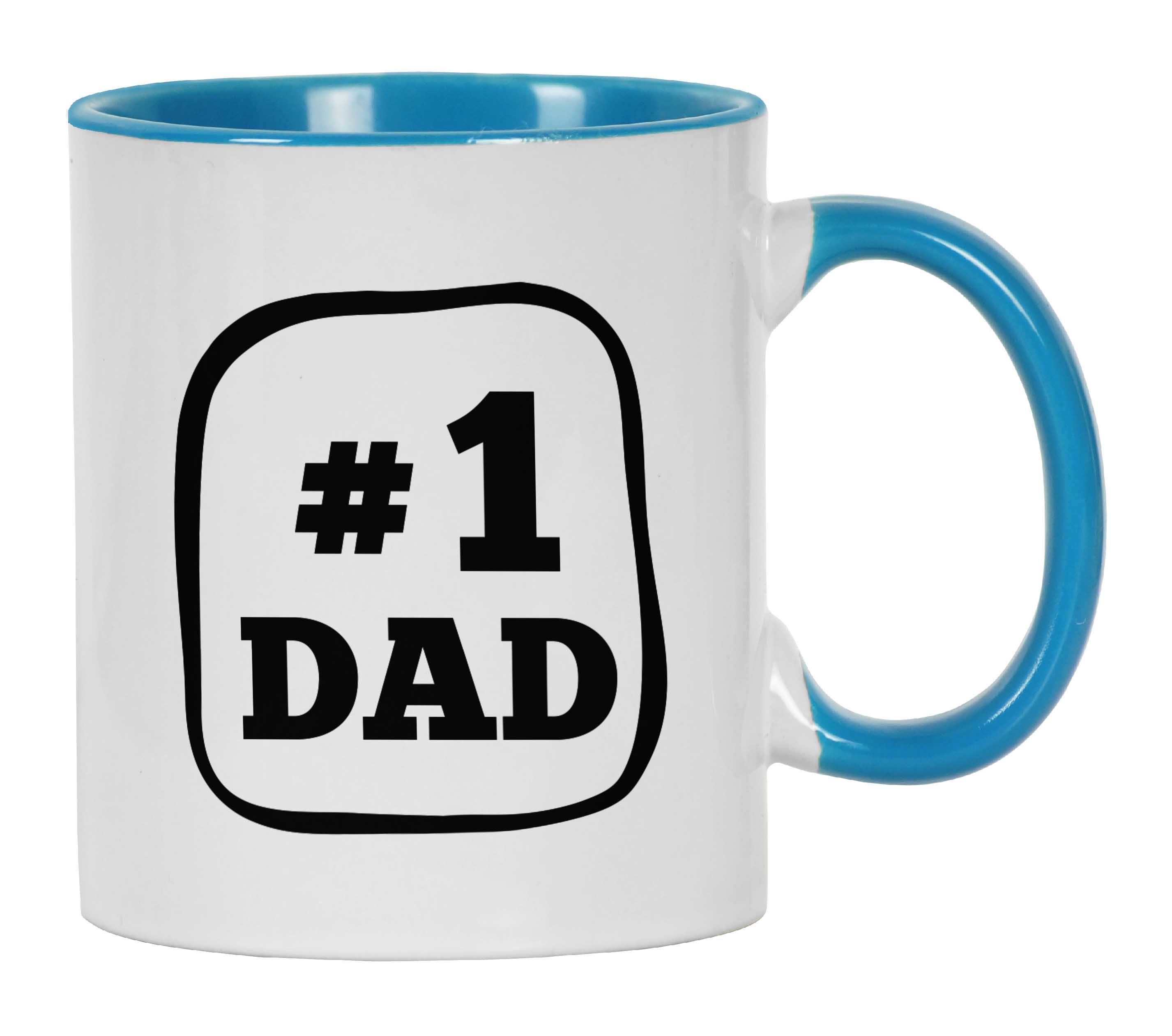 

Inkdotpot #1 Dad 11 Oz Ceramic Coffee Mugs Great Gift For Father s Day Birthday Gift Novelty 11oz небо синє кольору