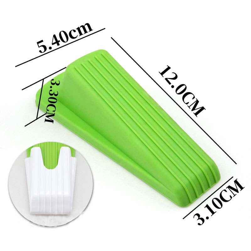 Silicone Door Stopper Self Adhesive Strong Suction Wall Protectors Hidden Mute Anti Collision Floor Holder 12*5.4*3.3cm