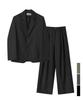 Avandress [Set] Curved Two-Button Blazer & Two-Tuck Slacks 101 - 3Colors