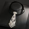 Cravatte Formali di Lusso per Affari con Nappa Cristallo Strass Accessori per Abbigliamento Formale