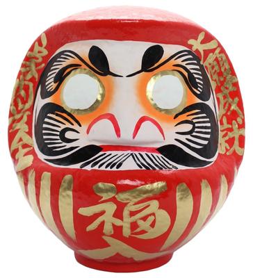 Takasaki Daruma Fuku Daruma 10 Rote Sicherheit und Erfüllung von Großem 28x26x30cm Nein. """Familienwünsche" daruma-fuku10sc"""