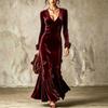 Women's V-Neck Bodycon Formal Dress Slim Fit Evening Gown