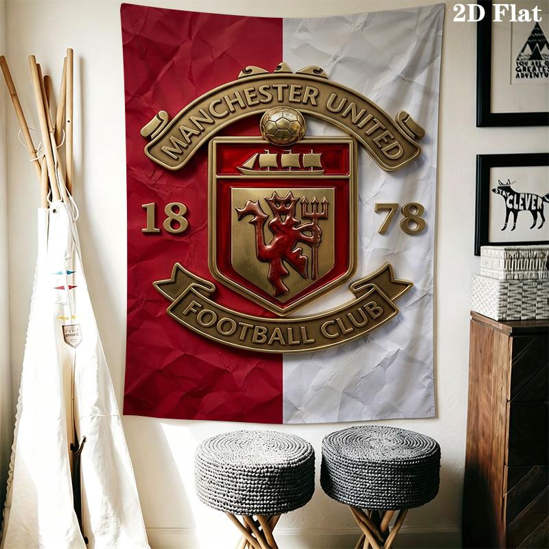 Manchester Football Club Crest Bedding 1 Duvet Cover 2 Pillowcase Without Core Christmas Birthday Gift Soft And Comfortable Bedding Set