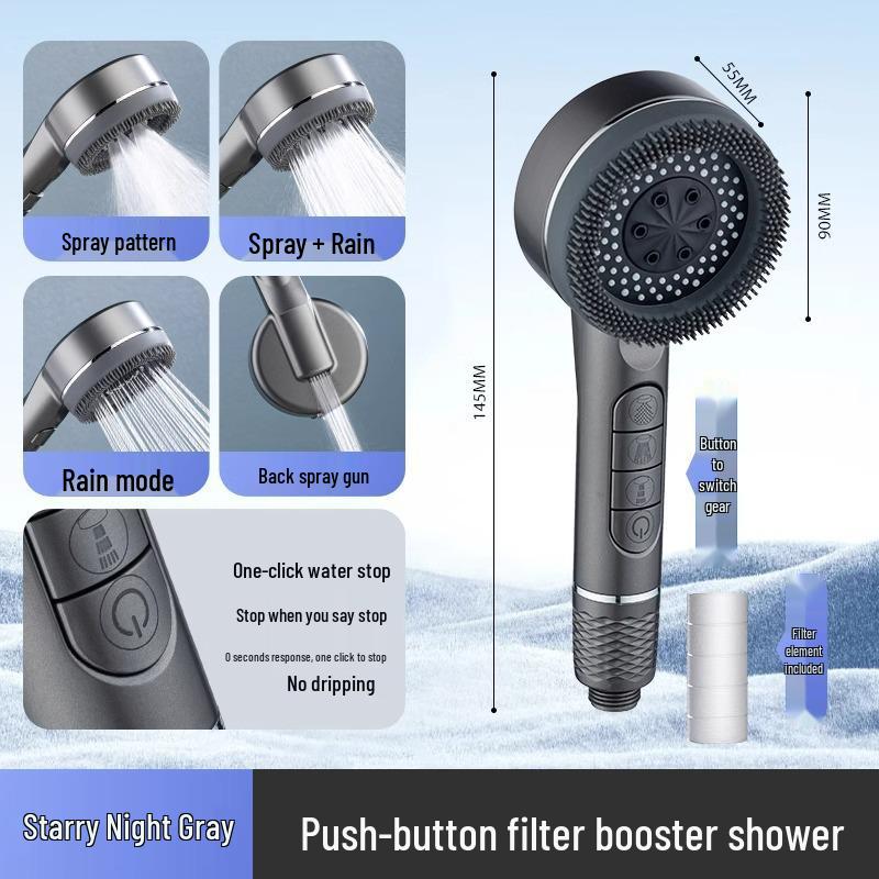 Love Rain Pressurized Handheld Shower Head Filter