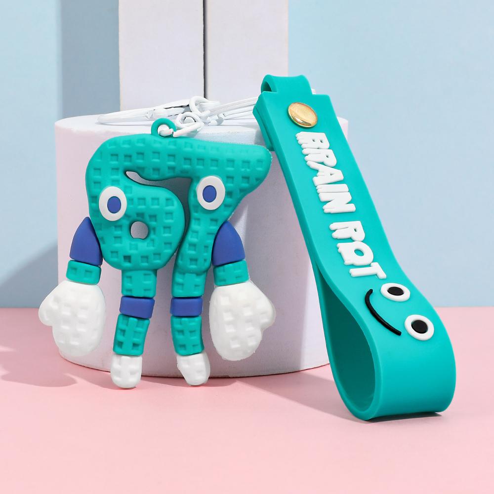 New Anime Steal A Brainrot Keychain Game Figure 3D Toys No. 9 No. 67 Anime Model Tongue Figure Toys Figure Christmas Gift