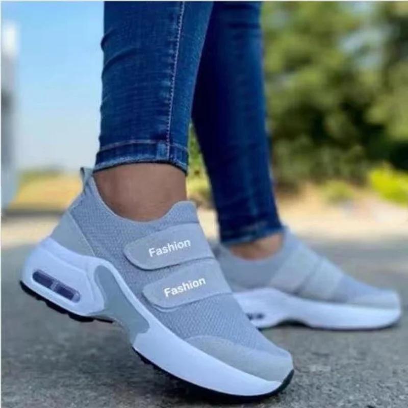 Women Fashion Platform Sneakers Female New Autumn Breathable Mesh Lace Up Wedge Casual Sport Shoes for Women's Vulcanized Shoes