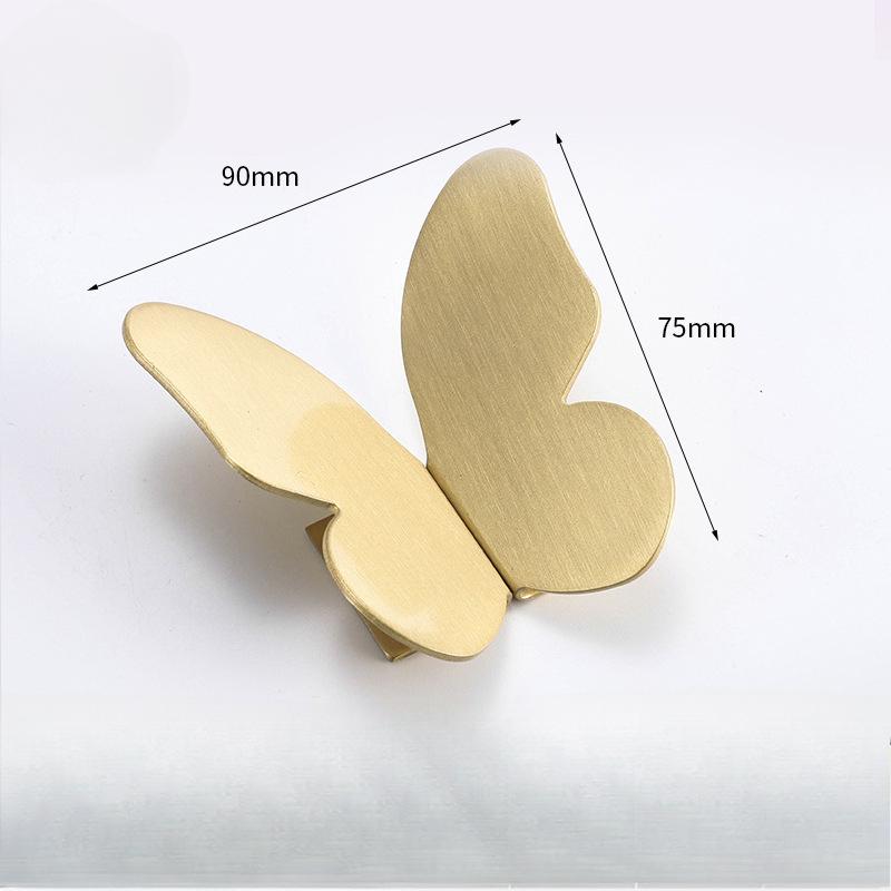 

Латунь, Ручка-метелик, Установка без сверління, Ручка для шафи, тумби для взуття, Мідна ручка для шухляди, Декорація кімнати, Домашні аксесуари Pack of 1