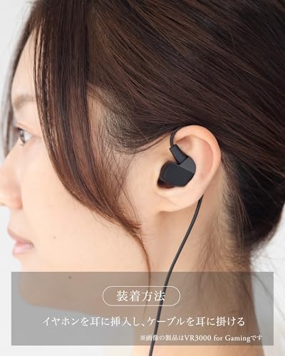 Final VR3000 Wired Gaming Earphones Binaural 3D Surround Sound Microphone