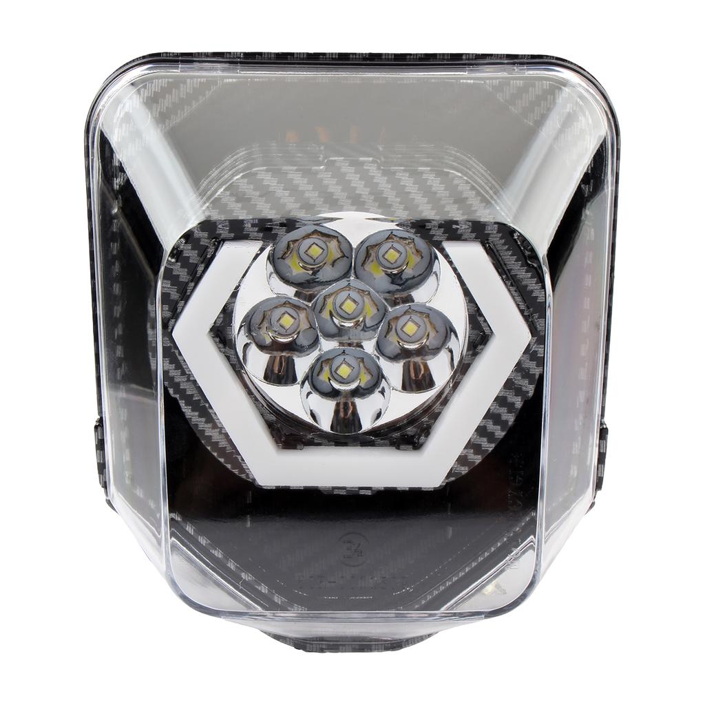 For Husqvarna Motorcycle Headlight Angel Eyes Colorful Lights FC TC TE FE 125-701 250i 300i LED Motocross Enduro DirtBike Parts