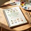 Watercolor Painting Workbook Kids Adults Beginners Watercolor Coloring Book 15 Paintings Botanical Plants Animal Painting Book
