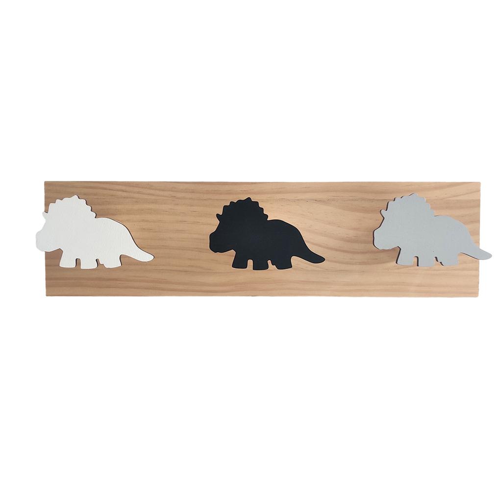 

Крючки для одежды в виде динозавра, подходящие для любого декора, легко монтируются, настенный крючок в виде динозавра из дерева, декоративный