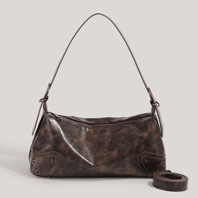 Ielgy Underarm Bag Retro Female Bag All-Match Shoulder Messenger Bag