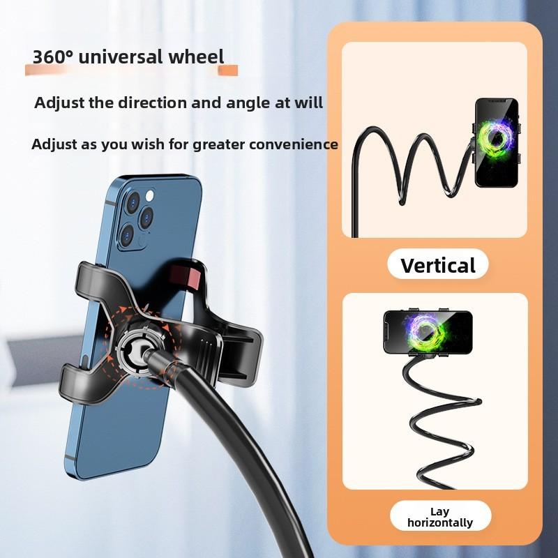 Universal Phone And Tablet Lazy Stand With Clamp Mount For Bedside And Desk Use