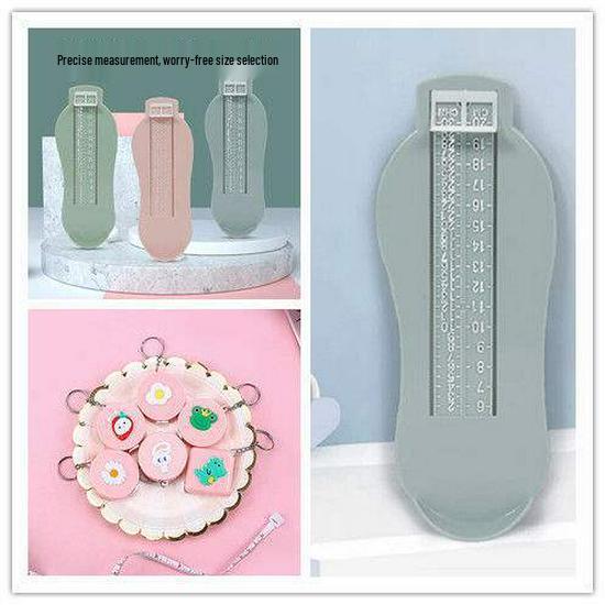 Child's Foot Measuring Ruler - Accurate Infant To 8 Years Shoe Sizer for Home Use