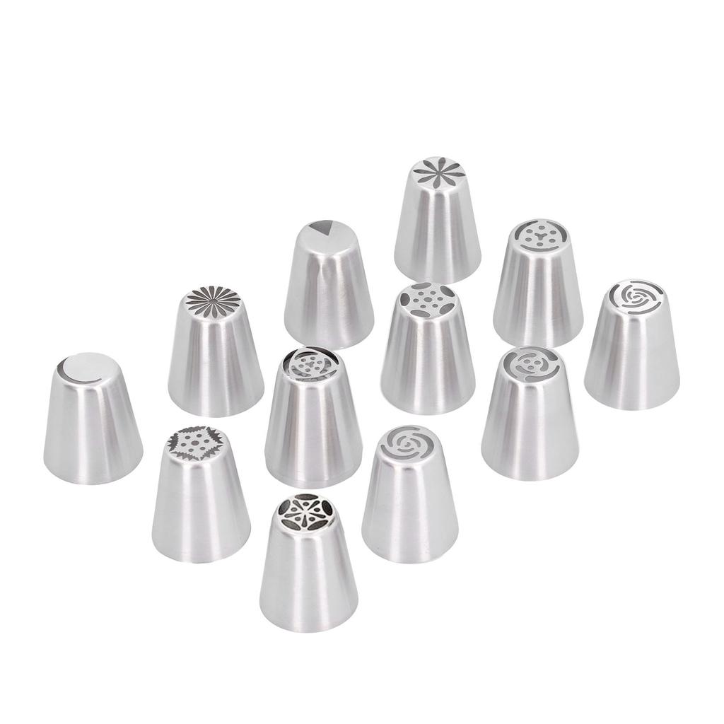 14PCS Set Icing Piping Nozzles Pastry Tips Bag Set for Cake Decorating Supplies Kit