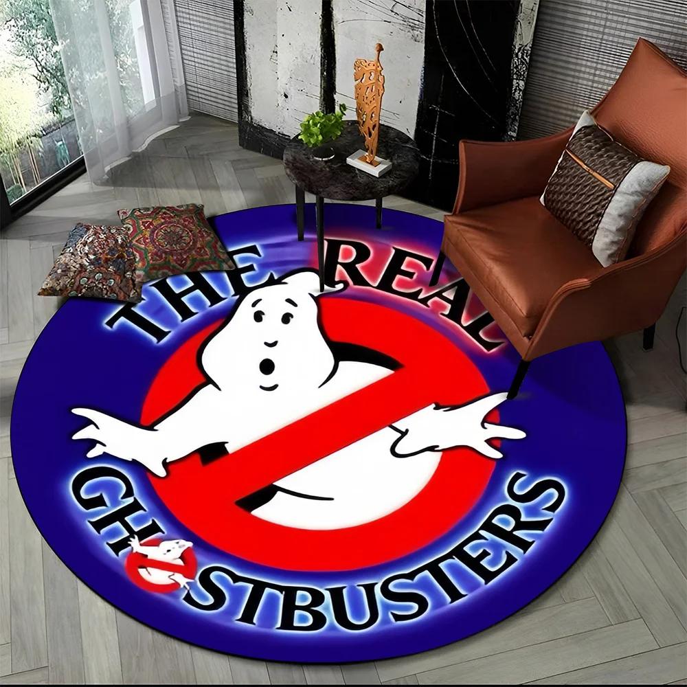 26 Style New G-Ghostbusters Horror Movie Cartoon Round Carpet Rug for Bedroom Living Room Sofa Decoration,pet Decor Floor Mat