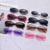 Rozā Retro saulesbrilles Ovālas Saulesbrilles Sieviešu Retro Zīmolu Dizainers Vintage Sieviešu Cat Eye Rozā Riteņbraukšanas Saulesbrilles UV400