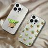Cute Baby Y-Yoda Phone Case For iPhone 16,15,14,13,12,11,Pro,XS,Max,Plus,Mini,SE White Candy Matte Shockproof Cover