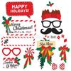 38-Piece Christmas Photo Booth Props Set for Holiday Parties