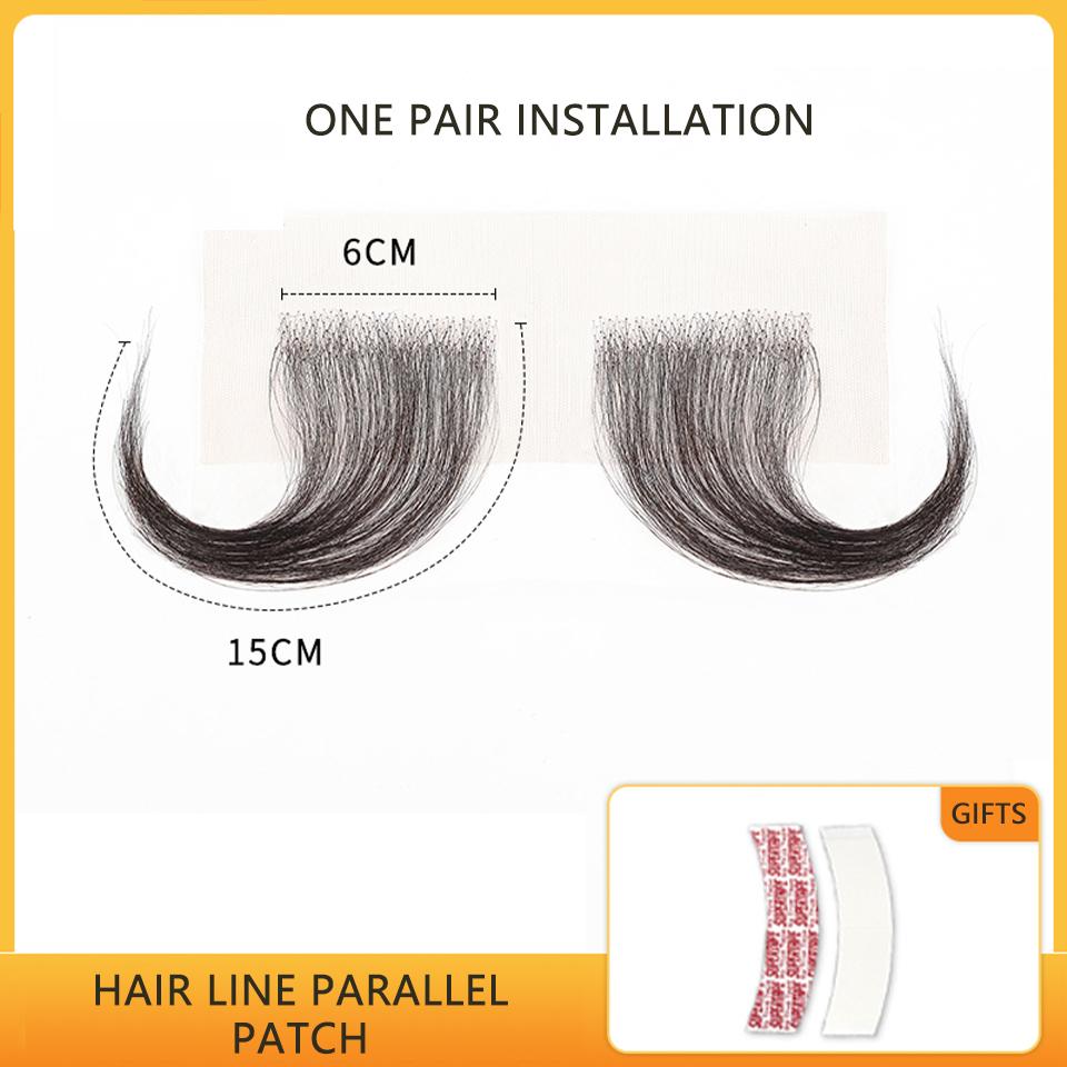 

2PC Накладку для лінії волосся на лобі можна підстригти ультратонким природним невидимим чубчиком Lanugo без рубців