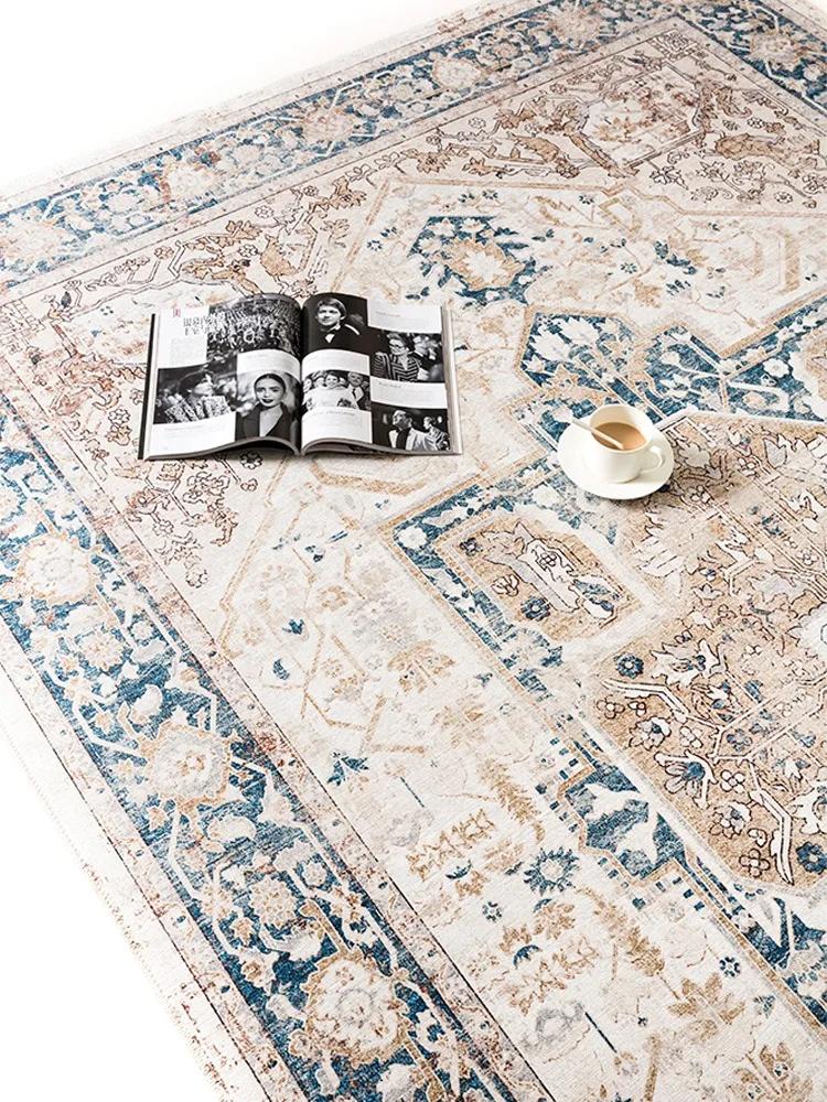 Bohemian Style Living Room Large Area Carpets Retro Ethnic Style Bedroom Carpet Luxury Art Study Rugs Thick Plush Soft Rug