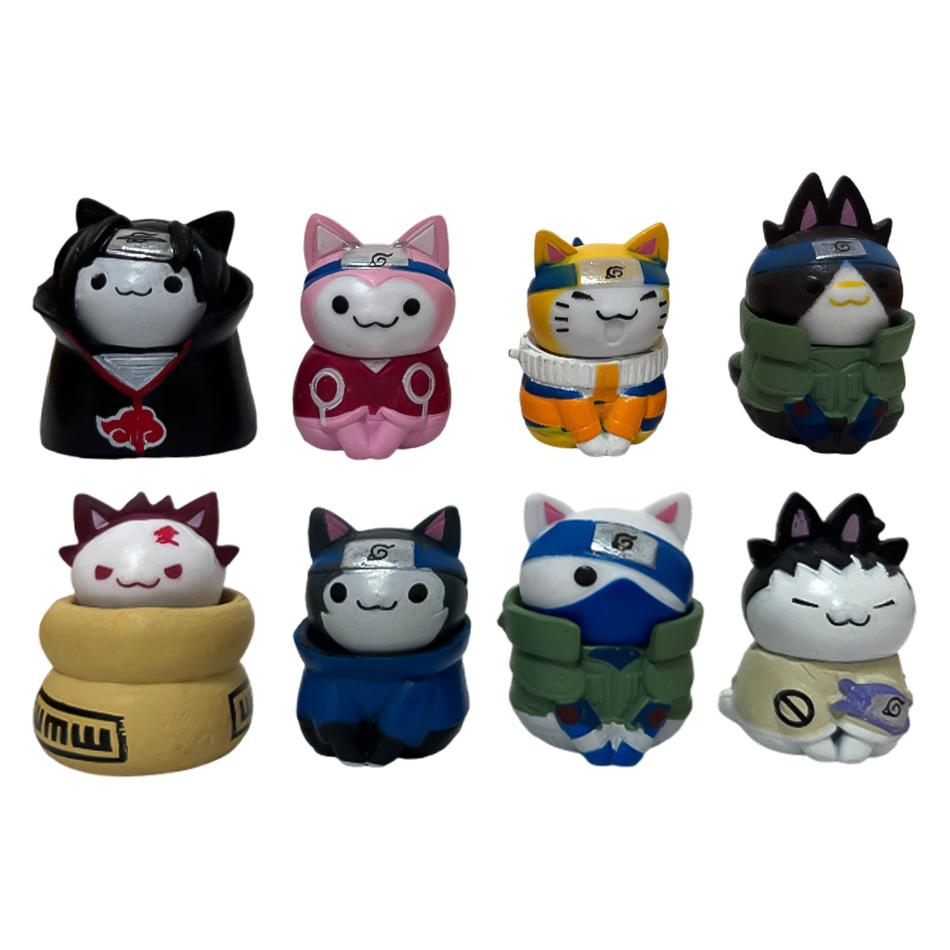 5cm Anime Naruto Figure Toys Cute mini Kakashi Uchiha Itachi Gaara Q Version Action Dolls Pvc Model Edition Birthday Gifts