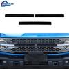 Black Front Grille Grill Strips Cover Trim Decor Kit For Ford Bronco -25 ABS