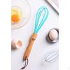 Gel Egg Beater Balloon Whisk Blender with Beech Handheld Baking Tool,for Blending, Whisking, Beating