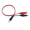 1PC 2 Alligator Clip To 1 Male or Female DC Power Plug Connector Adapter DC 5.5*2.1mm Clips Crocodile Test Leads