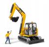 Caterpillar Bagger mit Figur Bruder 02466 Profi Serie 1:16