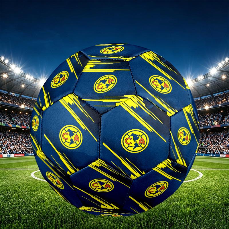 Club America Print Size 5 Soccer Ball, PU Wear Resistant Football for Match Training and Daily Practice, Birthday Gift for Soccer Fans