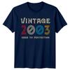 Vintage 2003 Unisexs T Shirt 23rd Birthday Gift Aged To Perfection