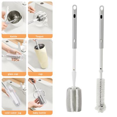Yousheng Cleaning Brush Retractable Handle Adjustable Length Soy Milk Machines High-Density Sponge Brush Multifunctional Cup Brush