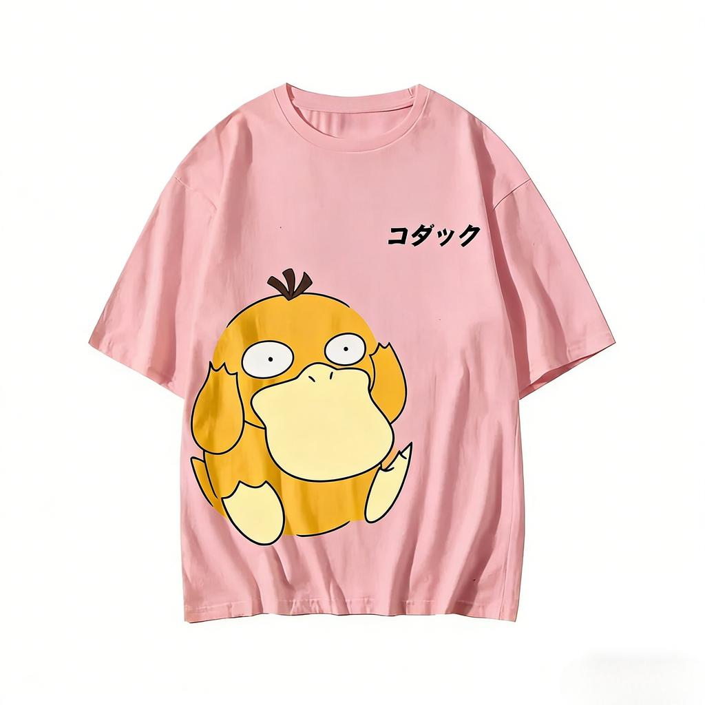 Psyduck Graphic T-shirt Man Women Short Sleeve Tee Anime Print Casual Tops Summer Streetwear Unisex Y2k Clothes