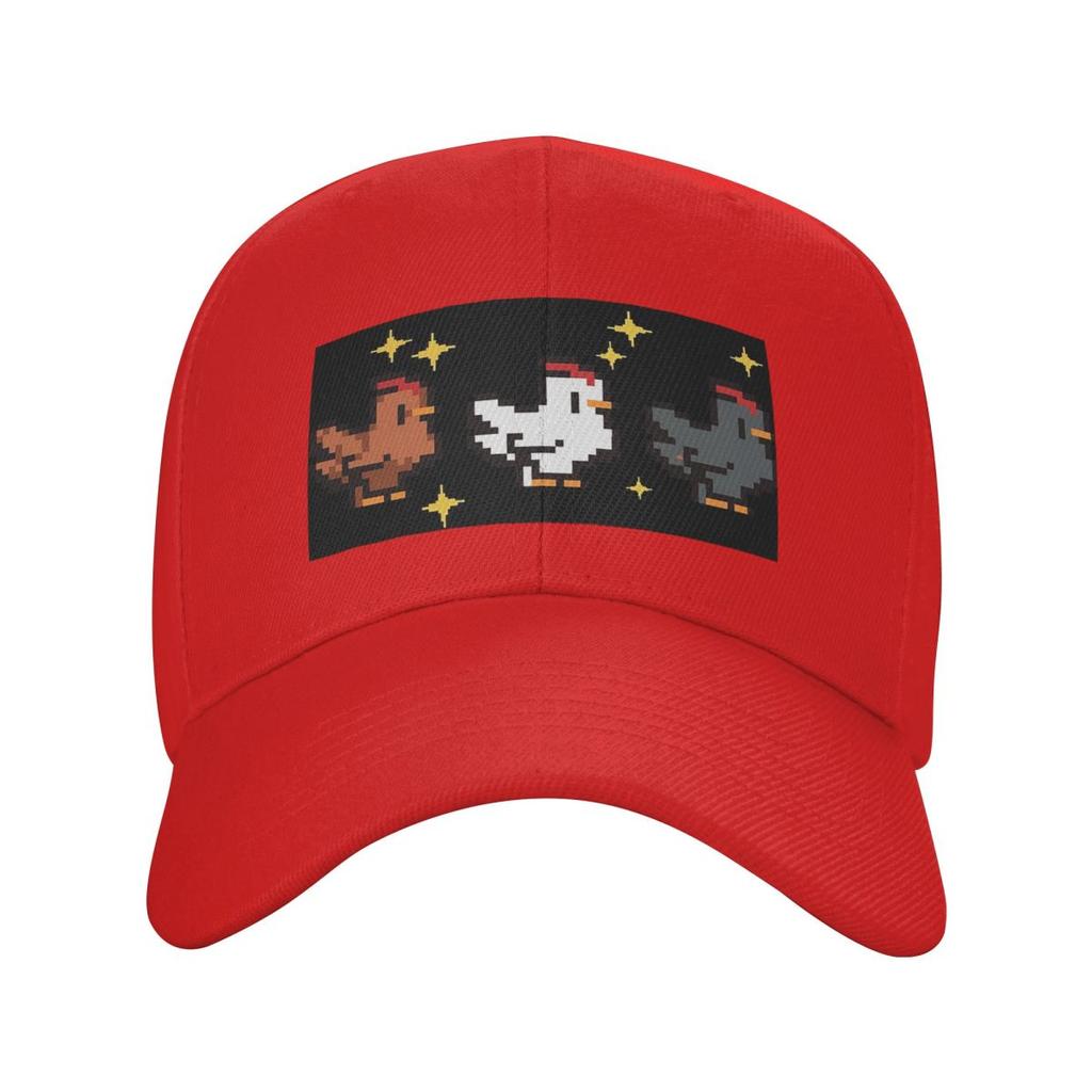 Unhappy Chickens Stardew Valley Game Cute Cartoon Baseball Caps Fashion Men Women Hats Outdoor Cap Hiphop Baseball Hat Casquette